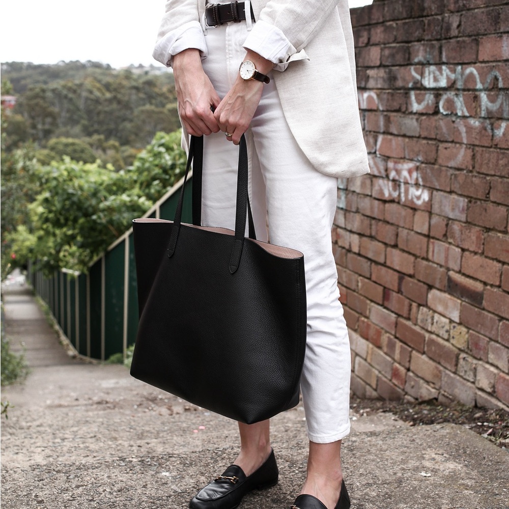 Cuyana Classic Structured Leather Tote